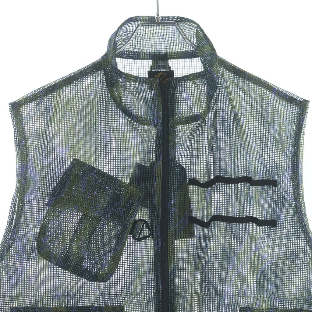 Needles(ニードルス) 23SS PURPLE THINGS BDUVEST-Heavyweight Mesh パープルシングス メッシュベスト グリーン MR400