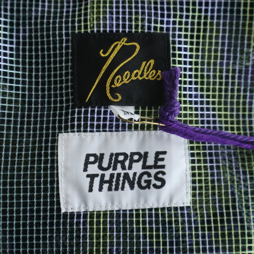 Needles(ニードルス) 23SS PURPLE THINGS BDUVEST-Heavyweight Mesh パープルシングス メッシュベスト グリーン MR400