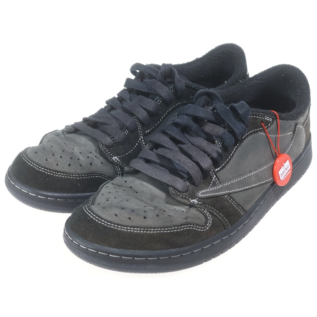 NIKE(ナイキ) ×Travis Scott AIR JORDAN 1 Low OG SP Black Phantom トラヴィススコット エアジョーダン1 OG SP ブラック ファントム ローカットスニーカー DM7866-001
