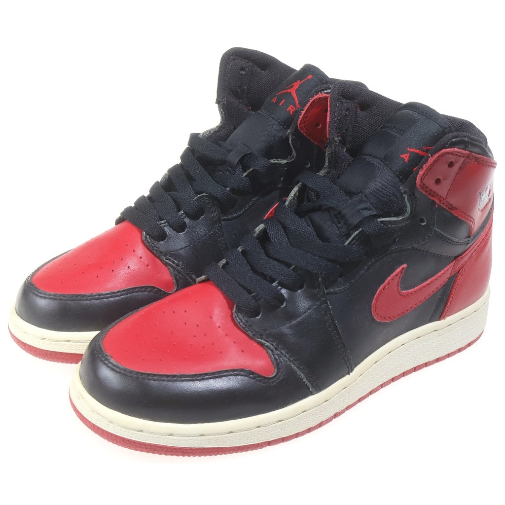 NIKE(ナイキ) Jordan 1 High Retro GS Chicago Bulls ジョーダン1ハイレトロGS シカゴブルズ ハイカットスニーカー US6Y/24cm レッド 332558 061