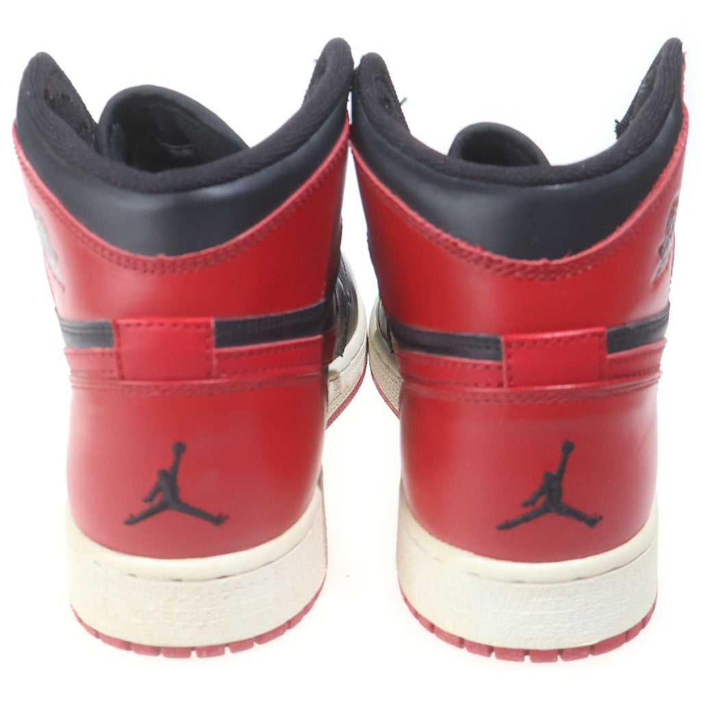 NIKE(ナイキ) Jordan 1 High Retro GS Chicago Bulls ジョーダン1ハイレトロGS シカゴブルズ ハイカットスニーカー US6Y/24cm レッド 332558 061