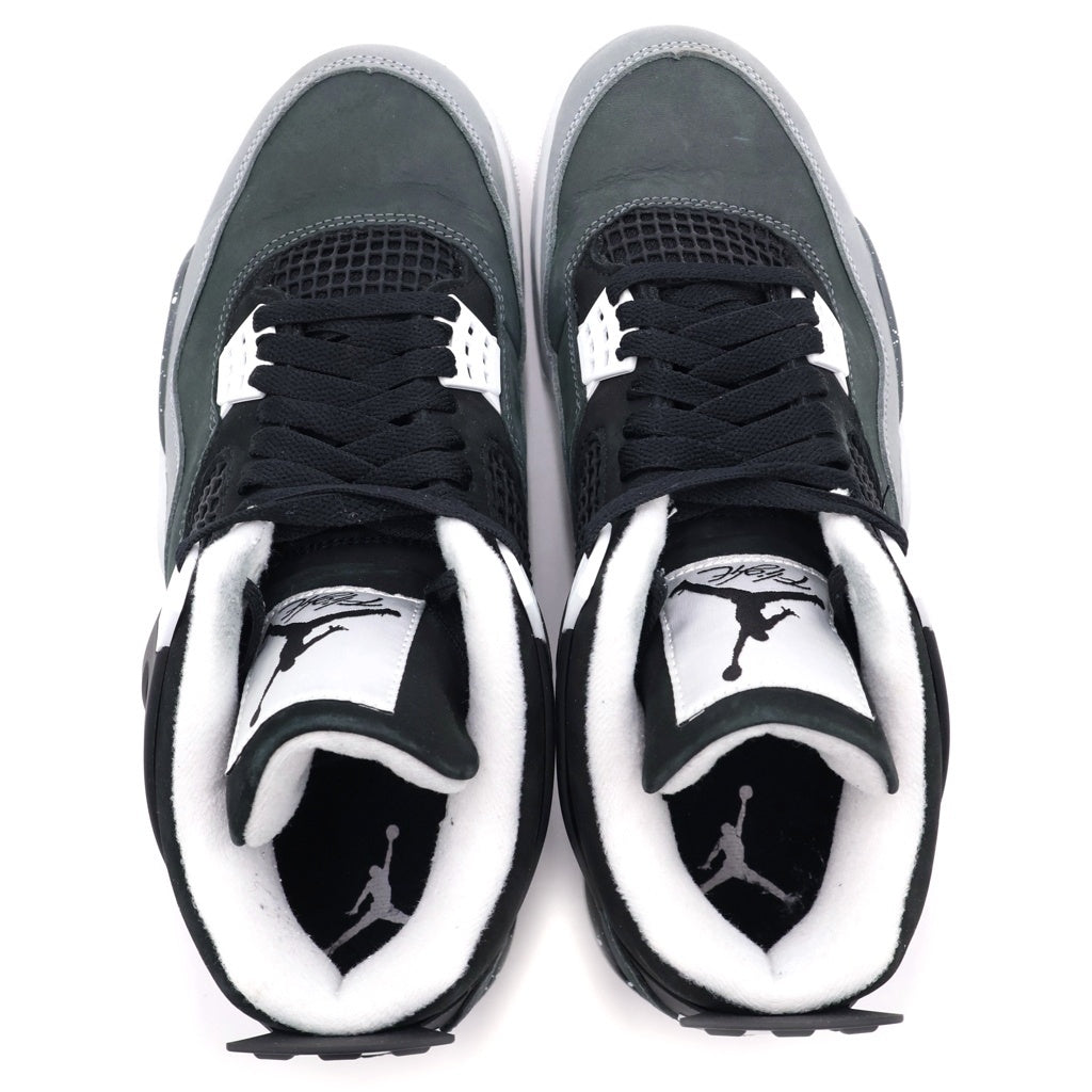 NIKE(ナイキ) AIR JORDAN 4 Retro Fear FQ8138-002 エアジョーダン4 レトロ フィアー ハイカットスニーカー US9.5/27.5cm ブラック