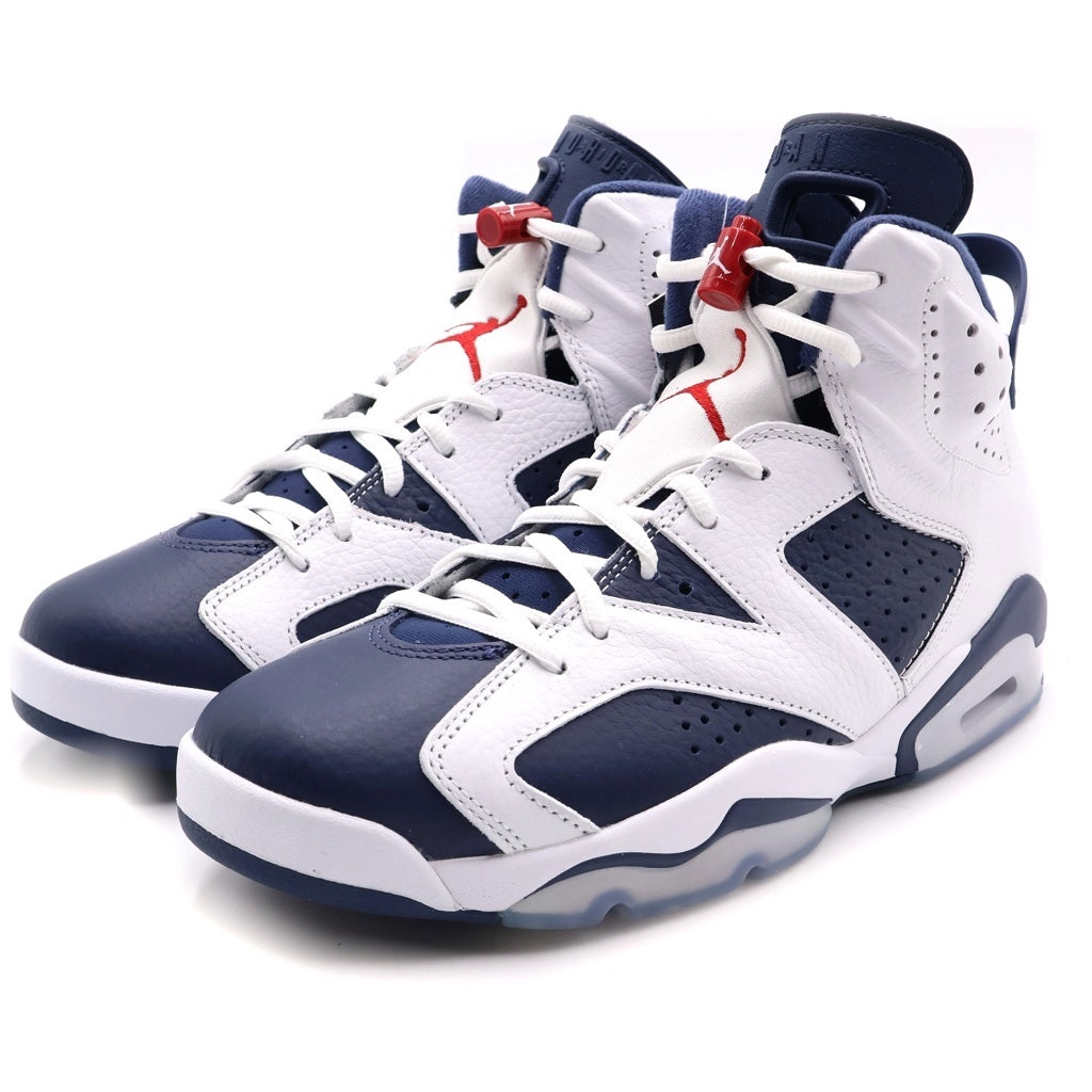 NIKE(ナイキ) AIR JORDAN 6 Retro White and Midnight Navy CT8529-164 エアジョーダン6 レトロ ホワイト アンド ミッドナイトネイビー ハイカットスニーカー US9.5/27.5cm