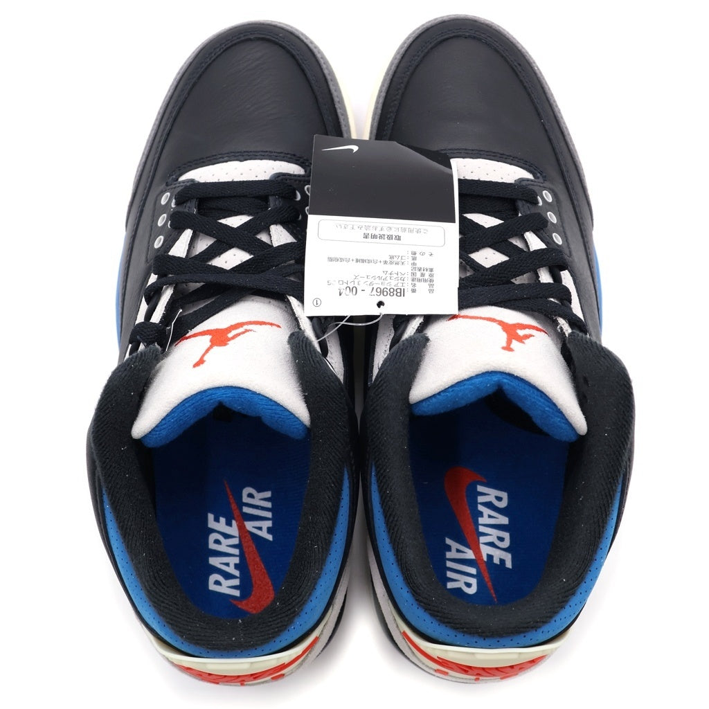 NIKE(ナイキ) AIR JORDAN 3 Retro Rare Air IB8967‐004 エアジョーダン3 レトロ レア エア ハイカットスニーカー US9.5/27.5cm ブラック