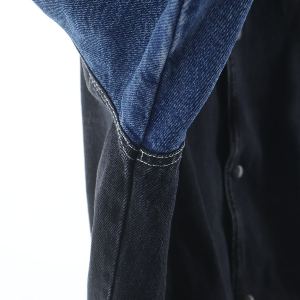 SUPREME(シュプリーム) 18SS Denim Varsity Jacket Black デニム バーシティ ジャケット ブラック/インディゴ
