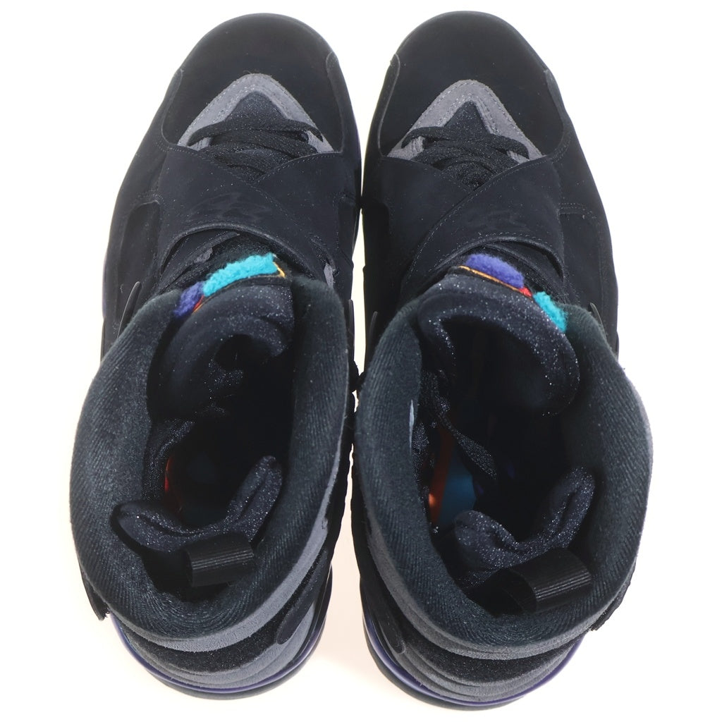 NIKE(ナイキ) AIR JORDAN 8 RETRO AQUA 305381-006 エアジョーダン8 アクア ハイカットスニーカー ブラック US10/28cm