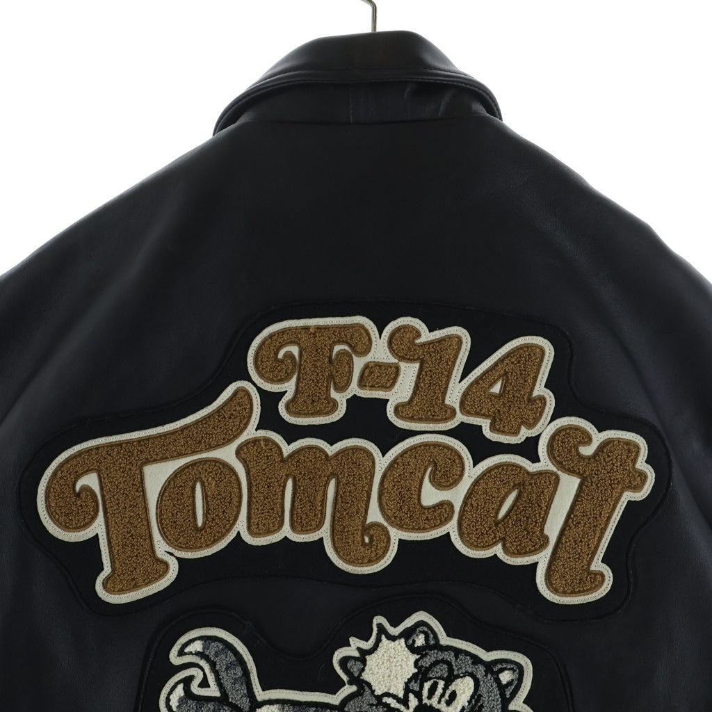 AVIREX(アヴィレックス) TOMCAT F-14 TOP GUN 783-4250005 トムキャット フライトレザージャケット ブラック
