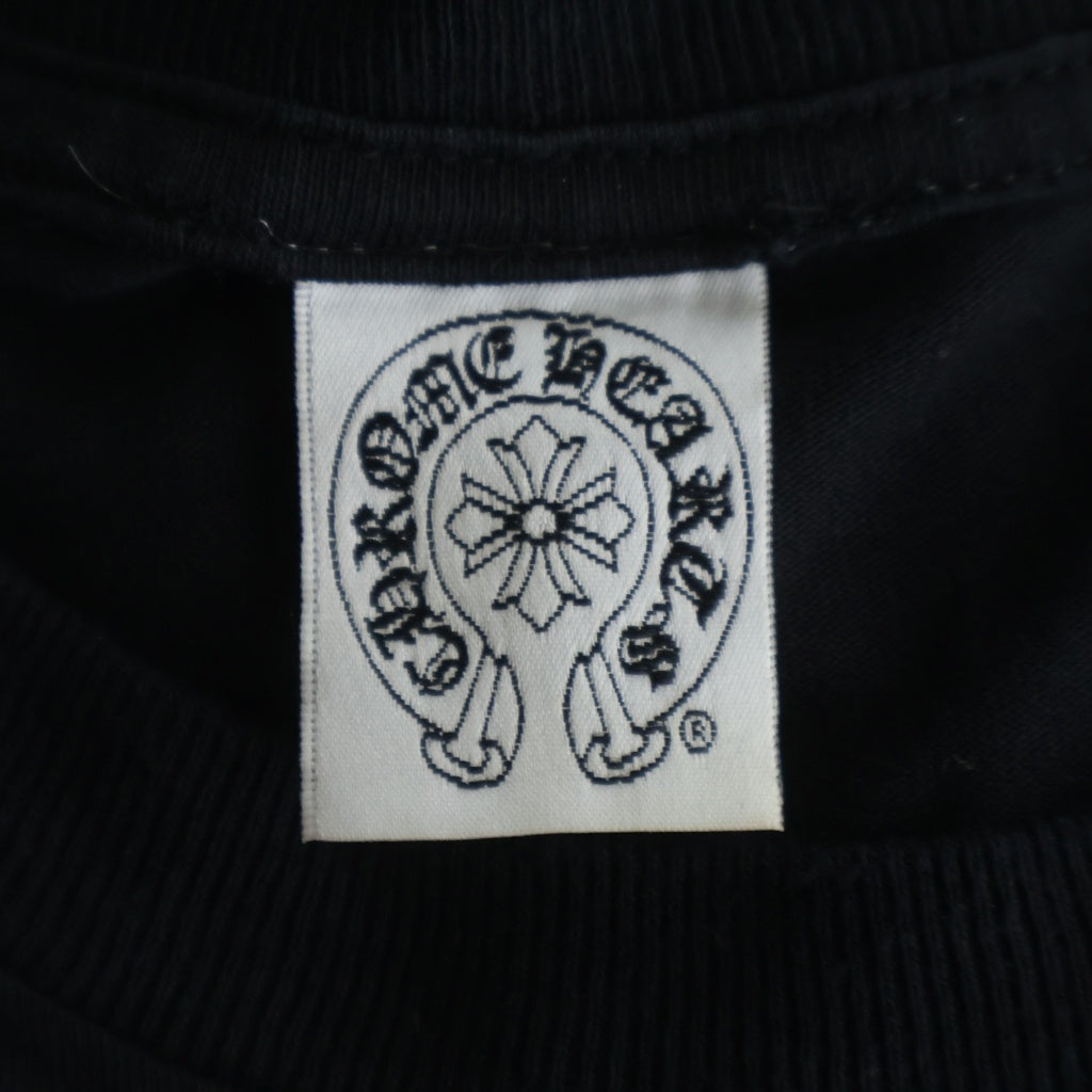 CHROME HEARTS(クロムハーツ) 90S OLD ×MAX FIELD LOS ANGELS DAGGER L/S TEE マックスフィールド オールド ダガープリント クルーネック長袖Tシャツカットソー ブラック