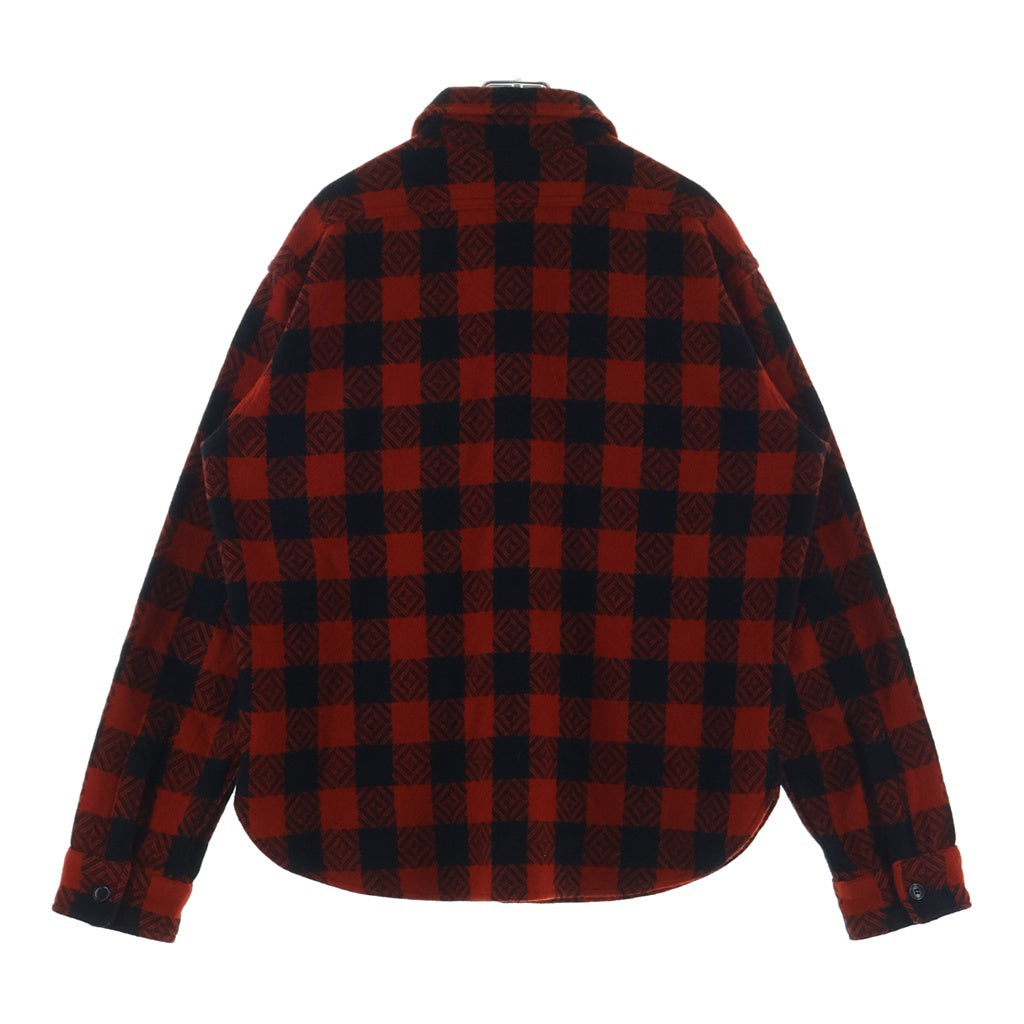 TENDERLOIN(テンダーロイン) T-BUFFALO SHIRT JACKET チェック柄 長袖ウールバッファローシャツジャケット レッド