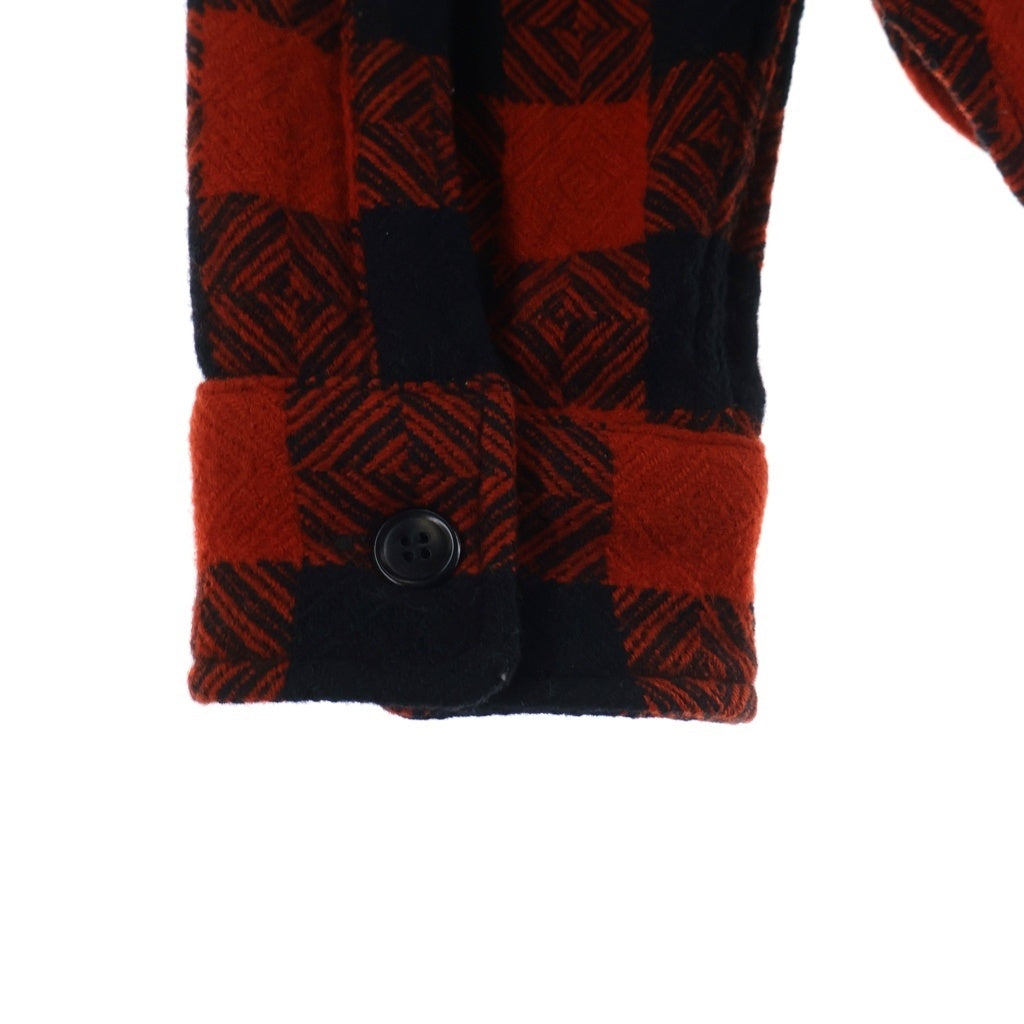 TENDERLOIN(テンダーロイン) T-BUFFALO SHIRT JACKET チェック柄 長袖ウールバッファローシャツジャケット レッド