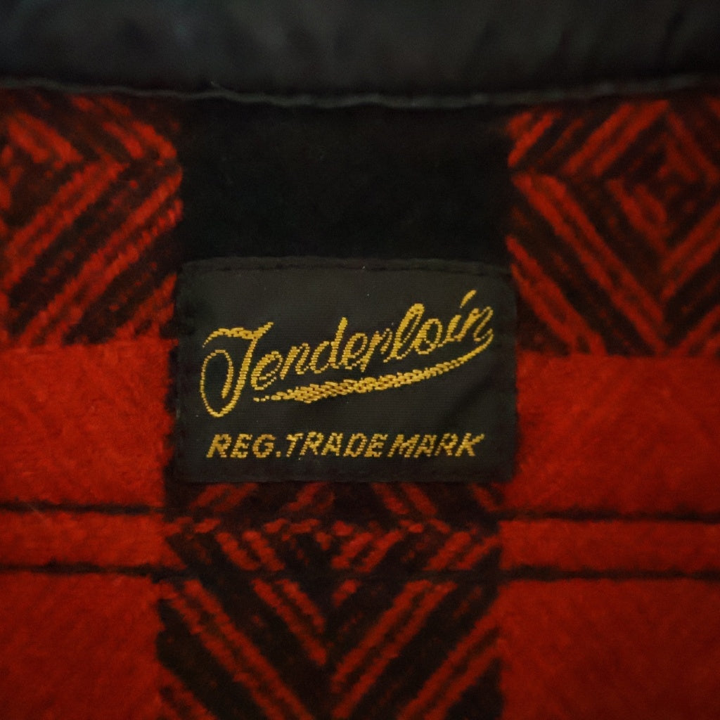 TENDERLOIN(テンダーロイン) T-BUFFALO SHIRT JACKET チェック柄 長袖ウールバッファローシャツジャケット レッド
