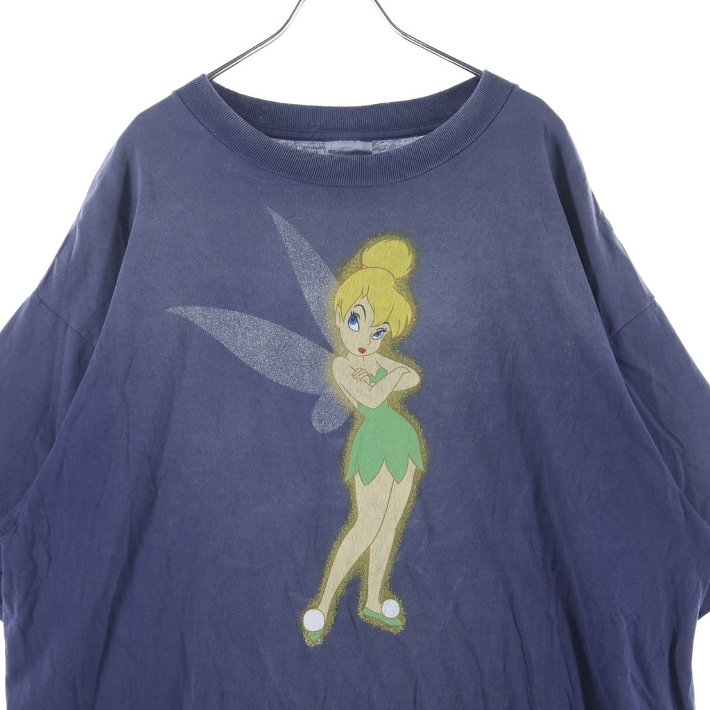 SAINT MICHAEL(セントマイケル) 26SS ×Disney TINKER BELL DSN_SS TEE SM-MK8-0000-C79 ディズニー ティンカーベル クルーネック半袖Tシャツカットソー ネイビー