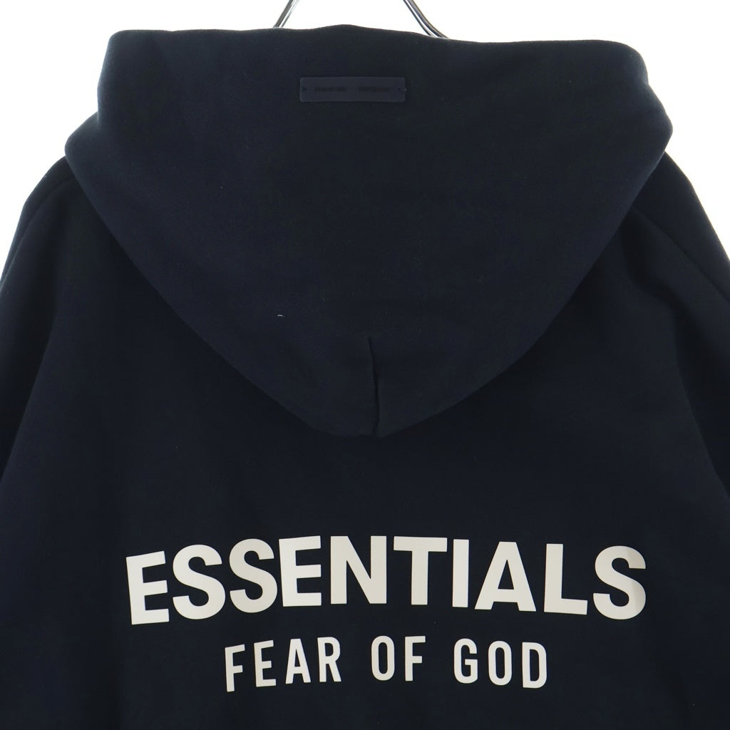 FEAR OF GOD ESSENTIALS(フィアオブゴッド エッセンシャルズ) 25AW CLASSIC HOODIE バックラバーロゴプリント クラシック 長袖プルオーバーパーカー フーディ ブラック