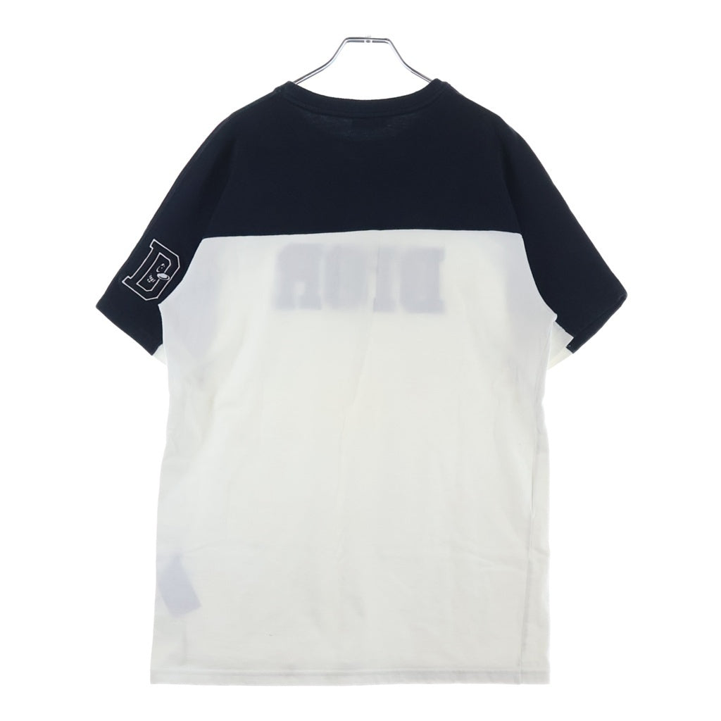 DIOR(ディオール) 21AW ×KENNY SCHARF Logo Colorblock Round Neck Short Sleeve T-Shirt 193J646A0554 ケニーシャーフ ロゴカラーブロック クルーネック半袖Tシャツカットソー