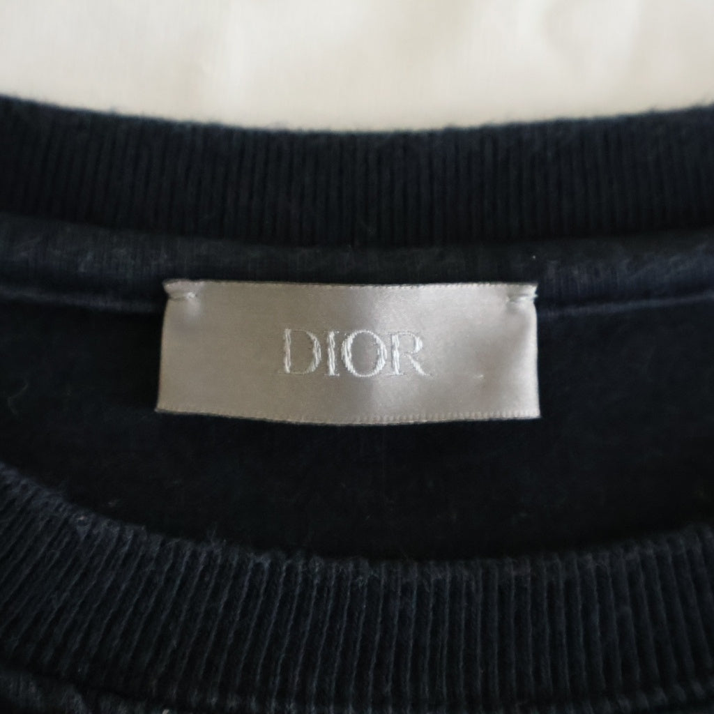 DIOR(ディオール) 21AW ×KENNY SCHARF Logo Colorblock Round Neck Short Sleeve T-Shirt 193J646A0554 ケニーシャーフ ロゴカラーブロック クルーネック半袖Tシャツカットソー
