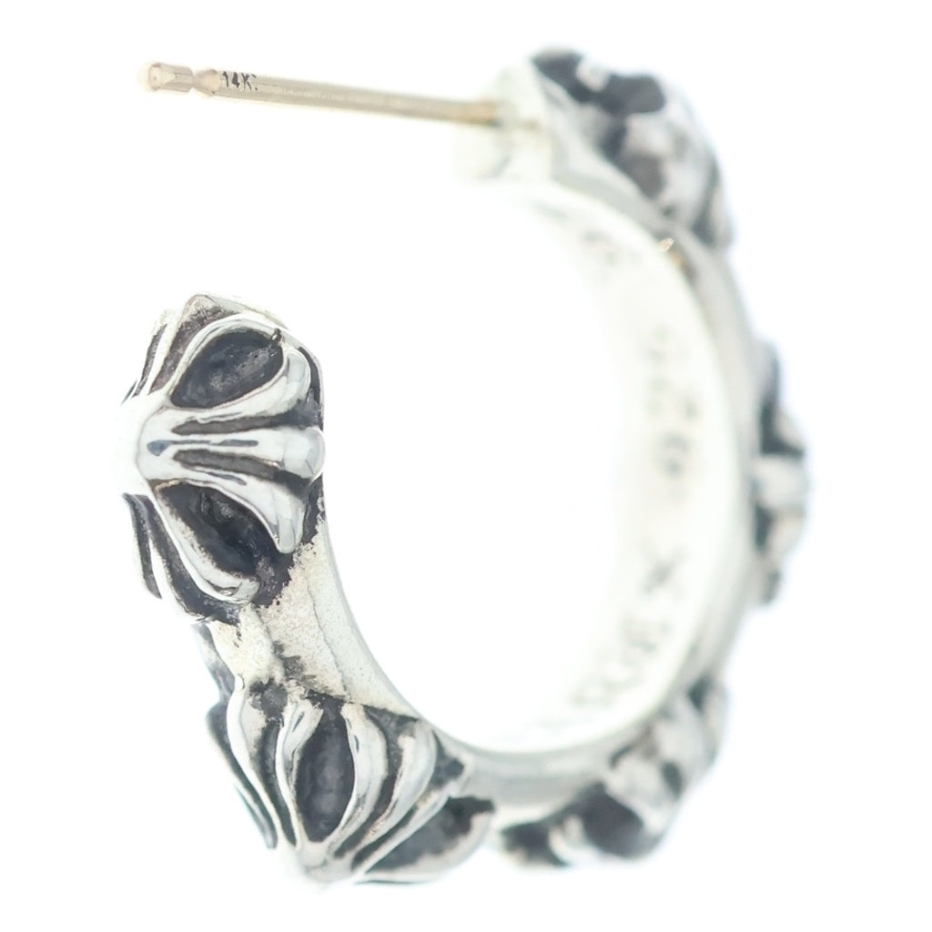 CHROME HEARTS(クロムハーツ) HOOP CROSS クロスバンド フープピアス シルバー BCA100