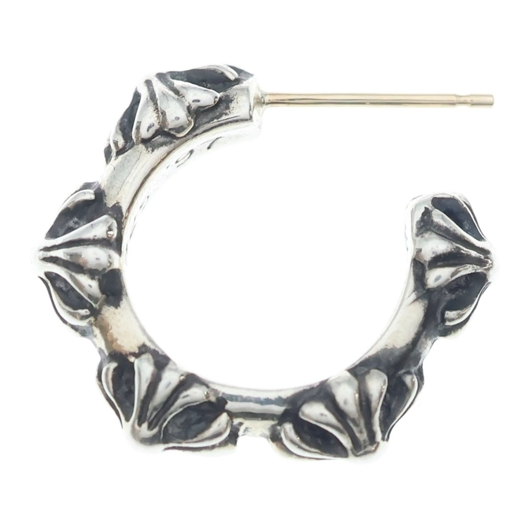 CHROME HEARTS(クロムハーツ) HOOP CROSS クロスバンド フープピアス シルバー BCA100