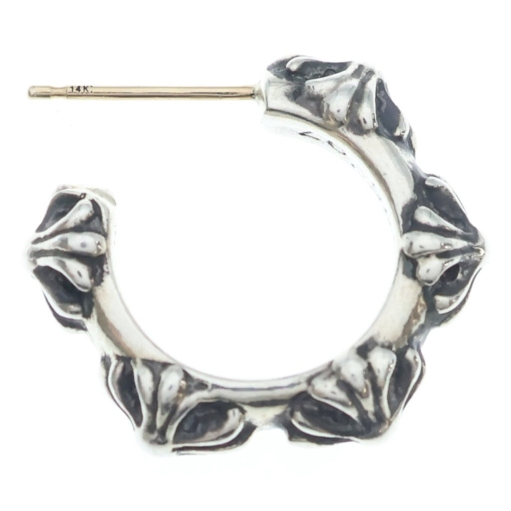 CHROME HEARTS(クロムハーツ) HOOP CROSS クロスバンド フープピアス シルバー BCA100