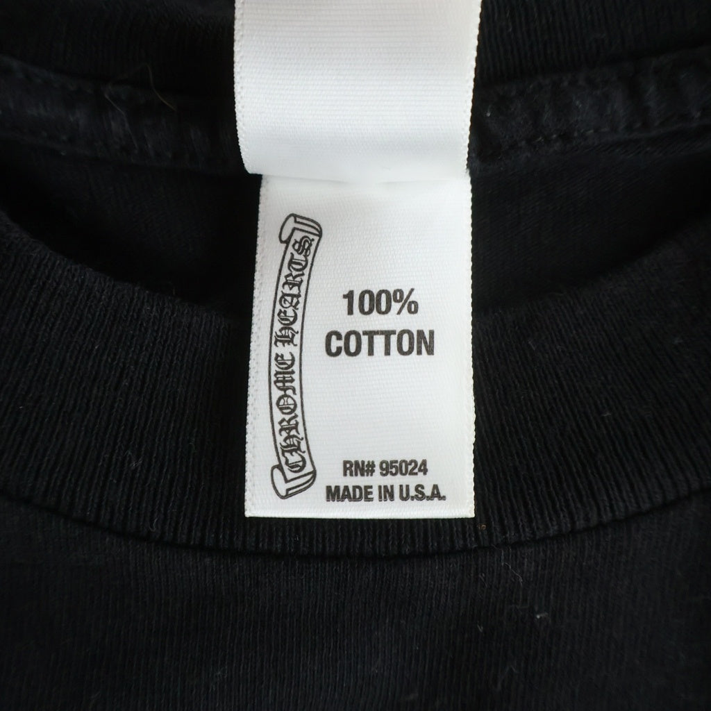 CHROME HEARTS(クロムハーツ) OLD S/S フロントヴァインダガープリント バックセメタリークロスプリントクルーネック半袖Tシャカットソー ブラック/レッド