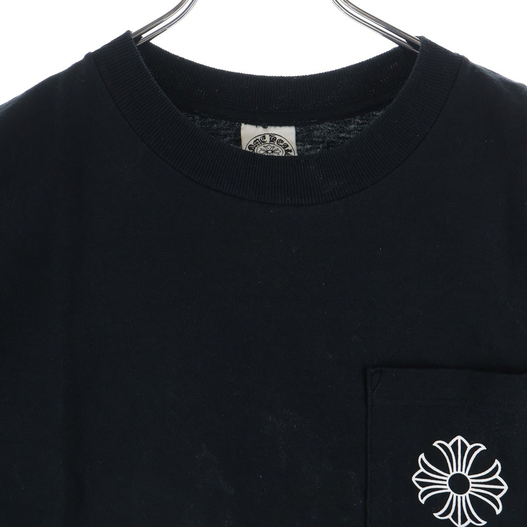 CHROME HEARTS(クロムハーツ) OLD Back CH Large Cross バックプリント 半袖Tシャツ カットソー ブラック