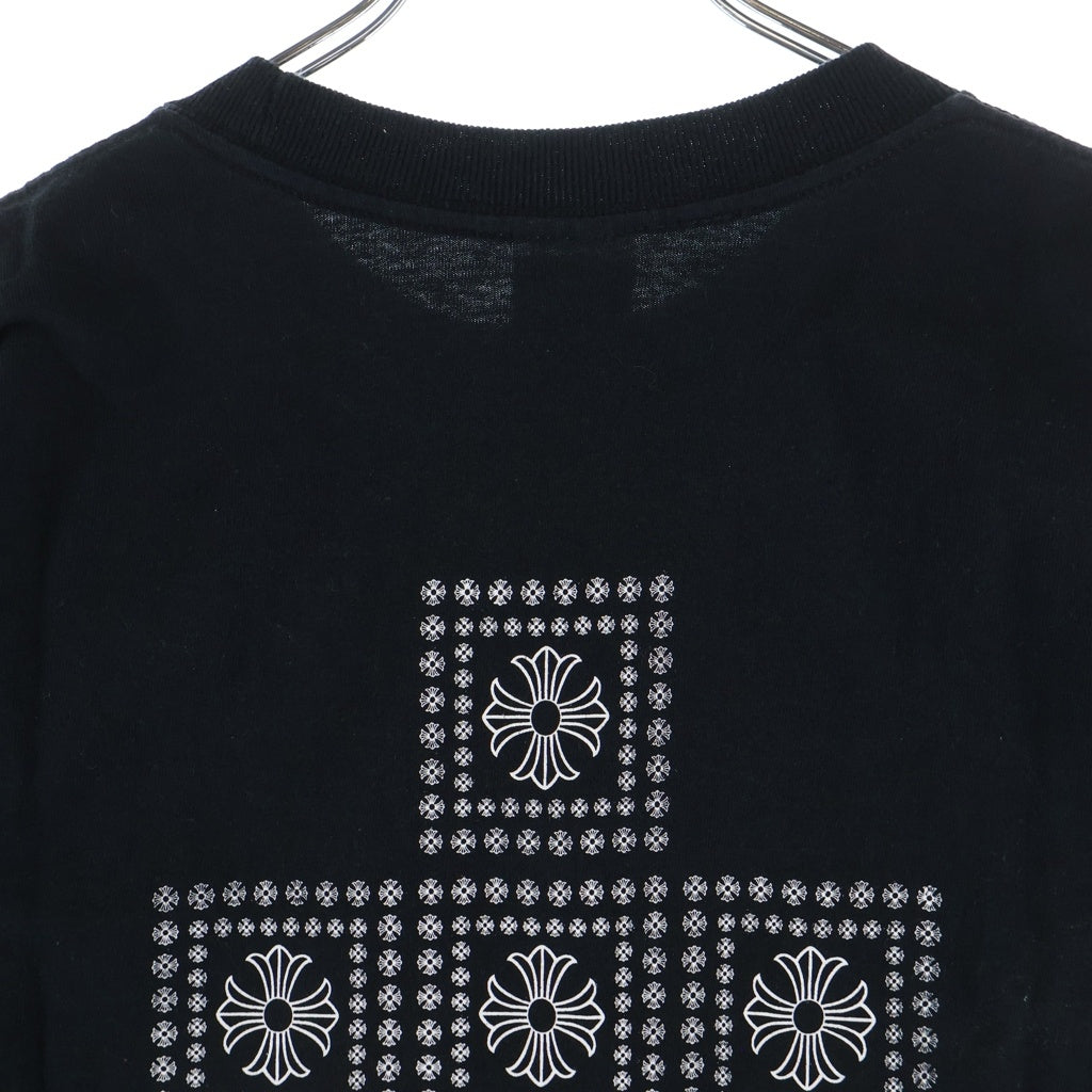 CHROME HEARTS(クロムハーツ) OLD Back CH Large Cross バックプリント 半袖Tシャツ カットソー ブラック