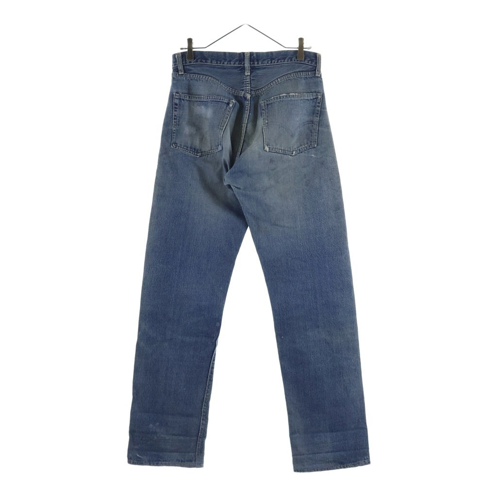 Levi's(リーバイス) 60S VINTAGE 501 BIGE 前期 ボタン裏E Vステ イエローステッチ 足長R ストレートデニムパンツ ジーンズ ブルー