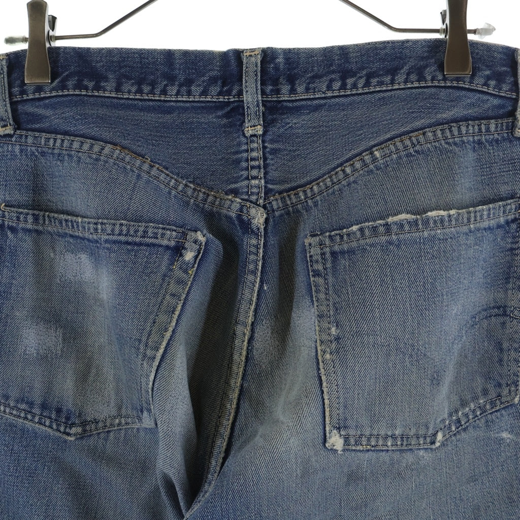 Levi's(リーバイス) 60S VINTAGE 501 BIGE 前期 ボタン裏E Vステ イエローステッチ 足長R ストレートデニムパンツ ジーンズ ブルー