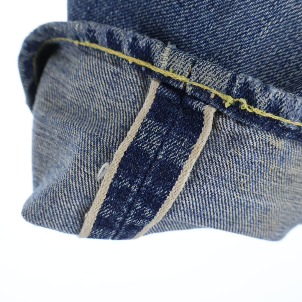 Levi's(リーバイス) 60S VINTAGE 501 BIGE 前期 ボタン裏E Vステ イエローステッチ 足長R ストレートデニムパンツ ジーンズ ブルー