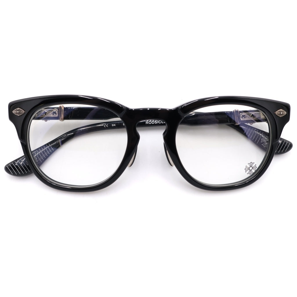 CHROME HEARTS(クロムハーツ) RODISICLE ロッドシクル フローラルテンプル ボストンフレーム サングラス アイウェア 眼鏡 ブラック