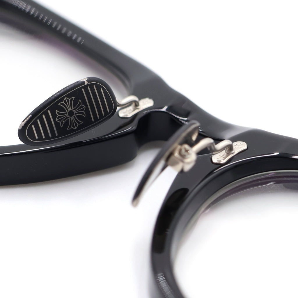 CHROME HEARTS(クロムハーツ) RODISICLE ロッドシクル フローラルテンプル ボストンフレーム サングラス アイウェア 眼鏡 ブラック