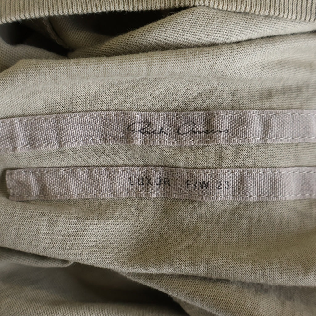 Rick Owens(リックオウエンス) 23AW TOMMY T-SHIRT オーバーサイズ半袖Tシャツ カットソー ベージュ RU02C7283-JA
