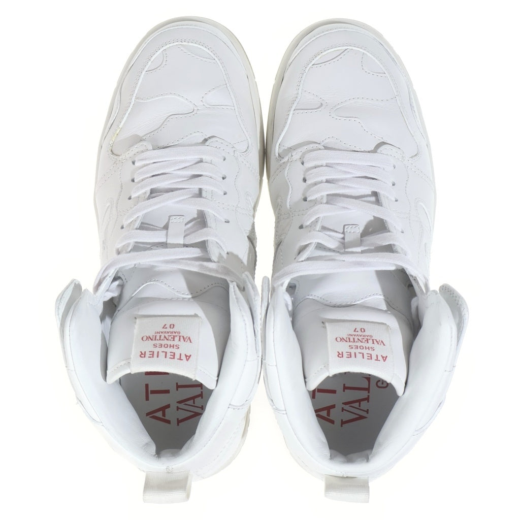 VALENTINO(ヴァレンティノ) ATELIER SHOES レザーハイカットスニーカー ホワイト LSWE73
