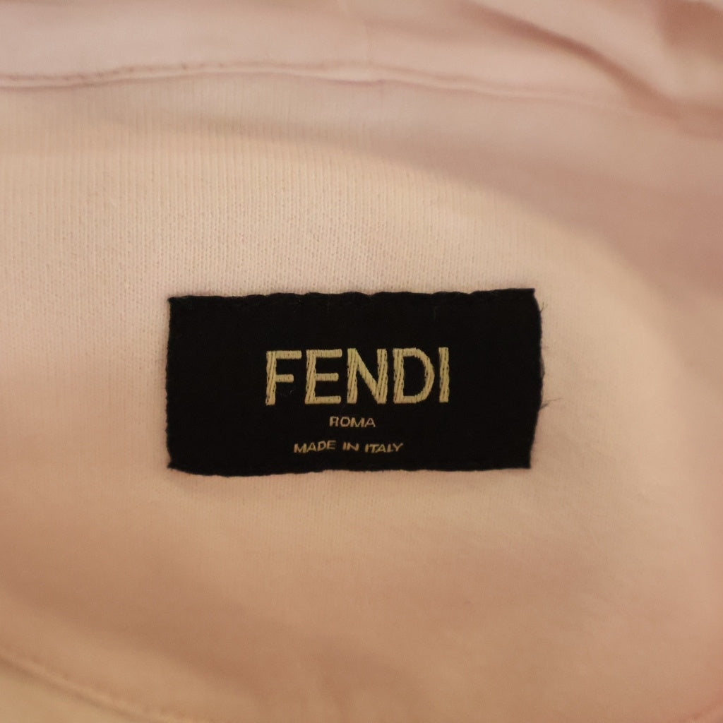 FENDI(フェンディ) フローラル ロゴ プルオーバースウェットパーカー ピンク FY0212 ACN6