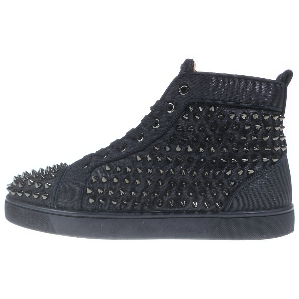 CHRISTIAN LOUBOUTIN(クリスチャンルブタン) Louis Spikes スタッズ装飾 ハイカットスニーカー ブラック