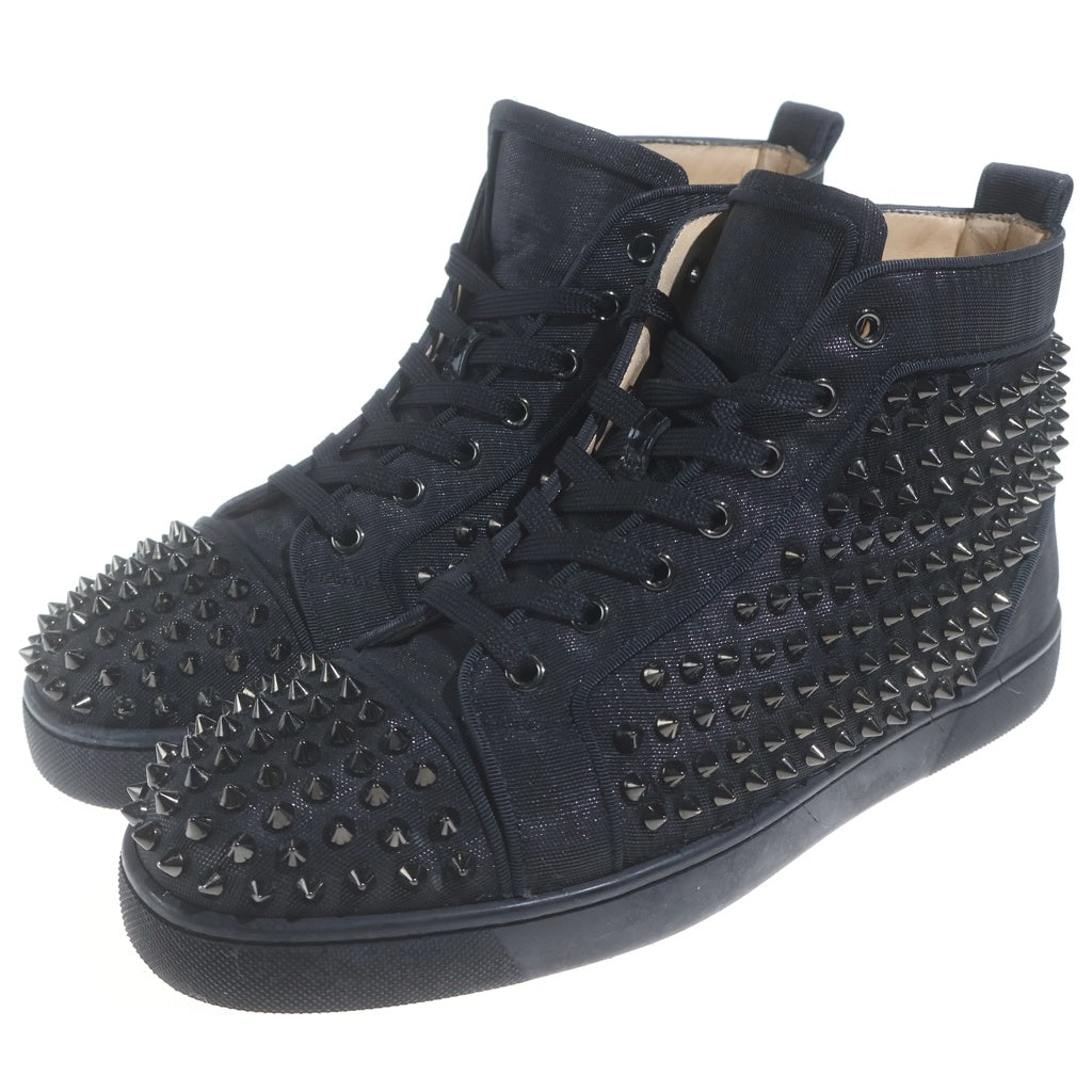 CHRISTIAN LOUBOUTIN(クリスチャンルブタン) Louis Spikes スタッズ装飾 ハイカットスニーカー ブラック