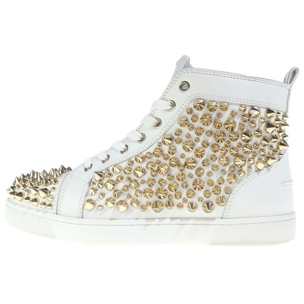 CHRISTIAN LOUBOUTIN(クリスチャンルブタン) Louis Spikes スタッズ装飾 ハイカットスニーカー ホワイト