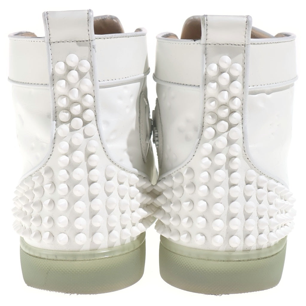 CHRISTIAN LOUBOUTIN(クリスチャンルブタン) LOUIS FLAT スタッズ装飾ハイカットスニーカー ホワイト