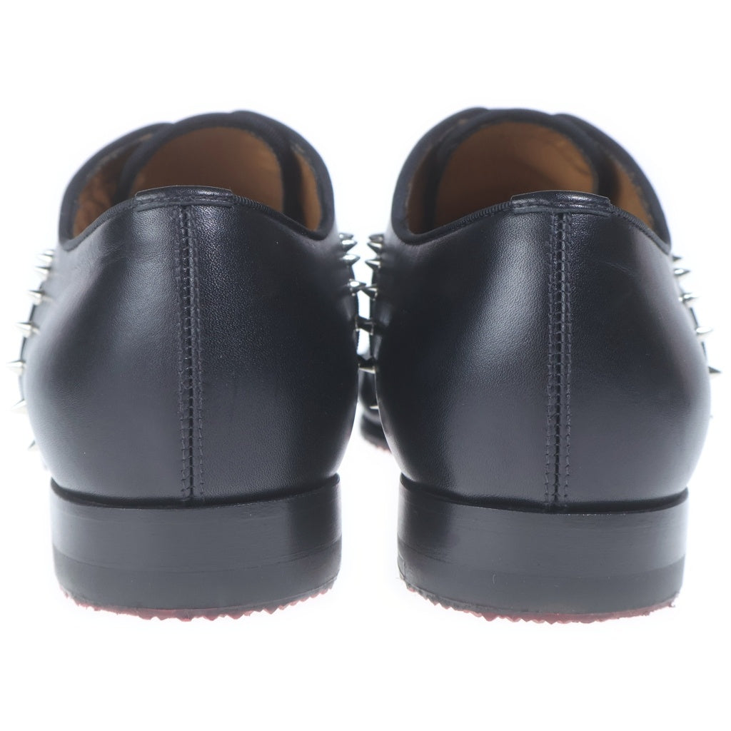 CHRISTIAN LOUBOUTIN(クリスチャンルブタン) ストレートチップパイピング スタッズ装飾 レザードレスシューズ ブラック