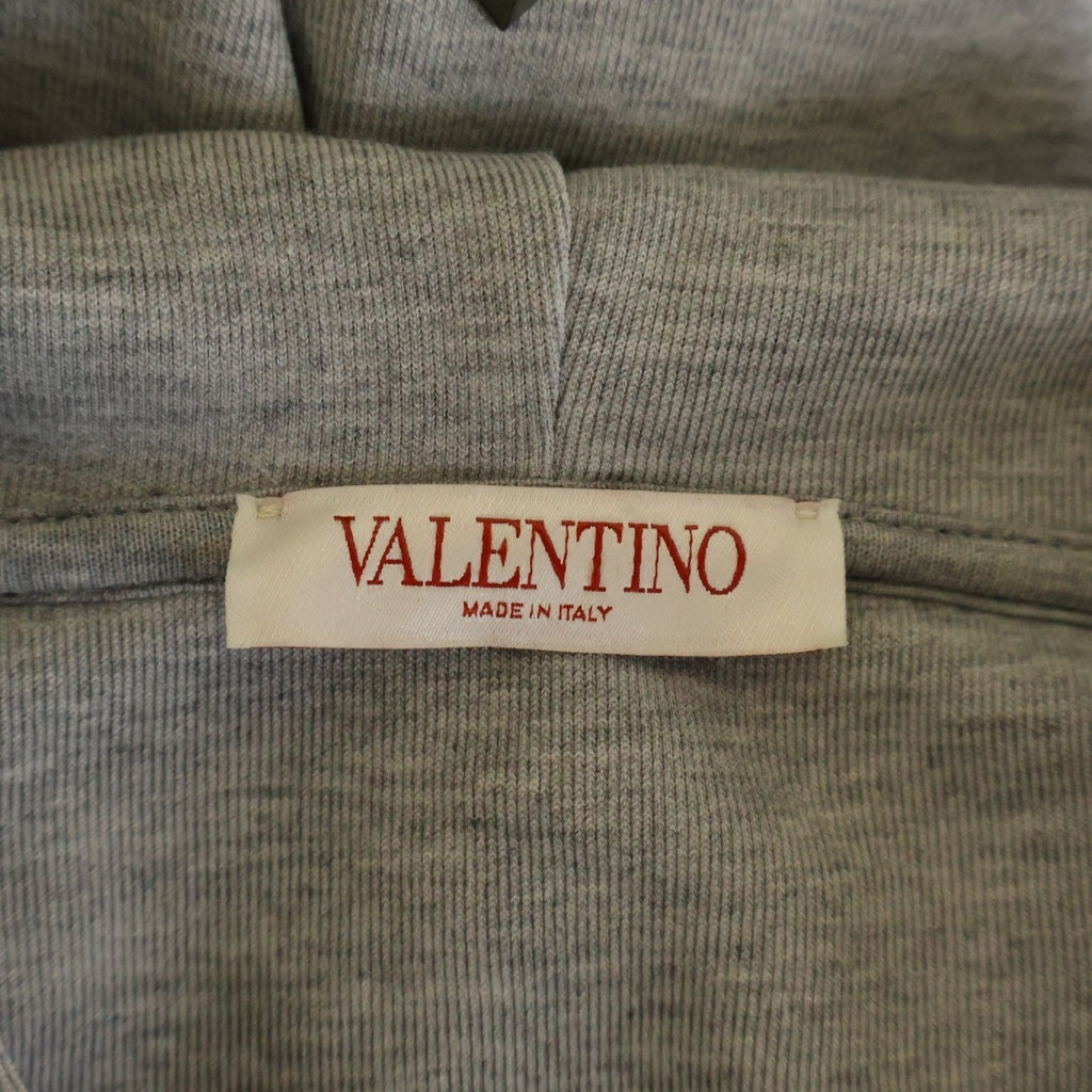 VALENTINO(ヴァレンティノ) スタッズ プルオーバースウェットフーディ パーカー グレー 1V3MF22U8PY