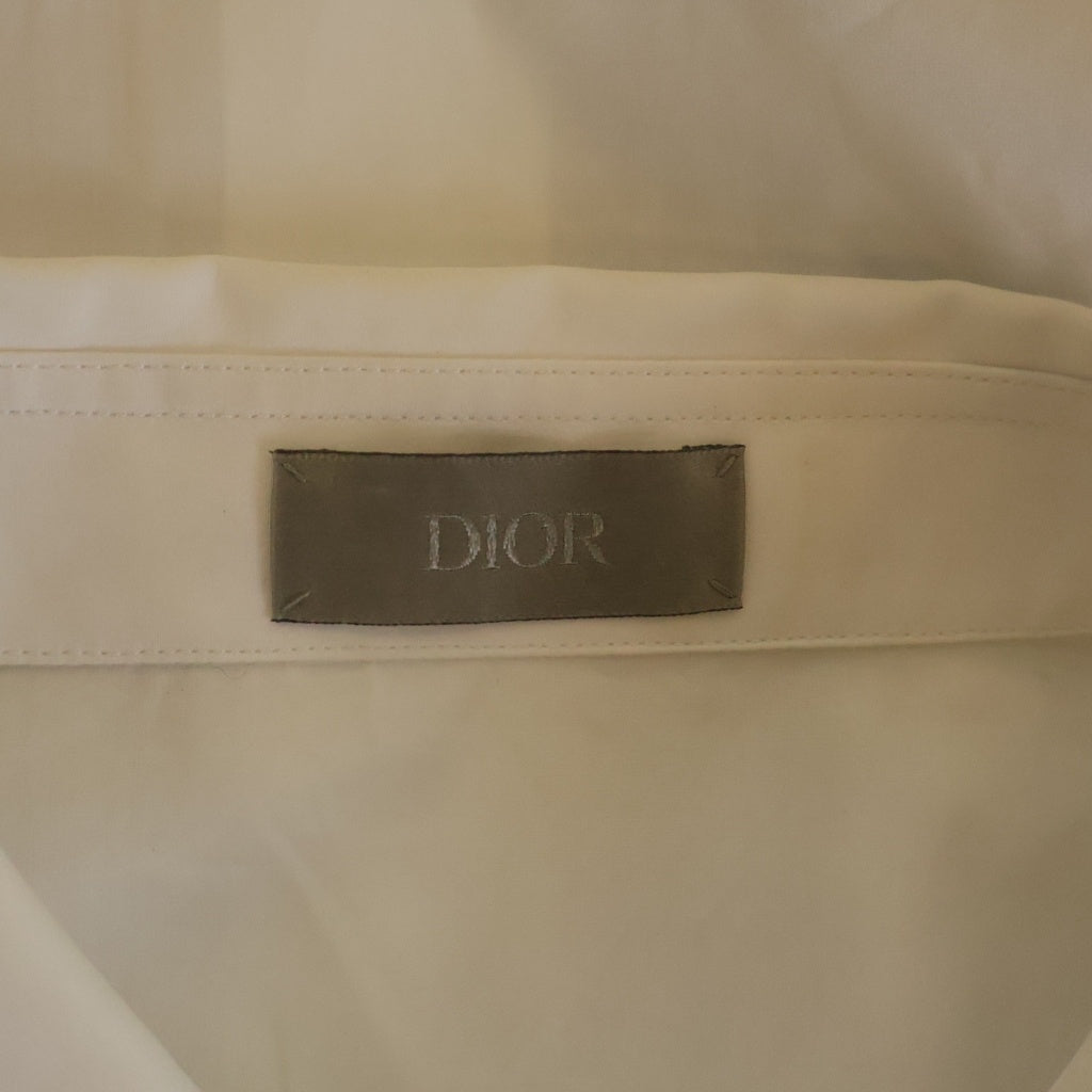 DIOR(ディオール) 22SS CDハート ビジューコットンシャツ ホワイト 213C526A2088
