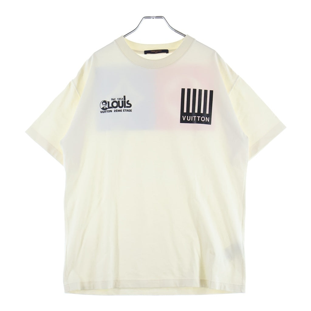 LOUIS VUITTON(ルイヴィトン) マルチロゴプリント クルーネック半袖Tシャツ ホワイト