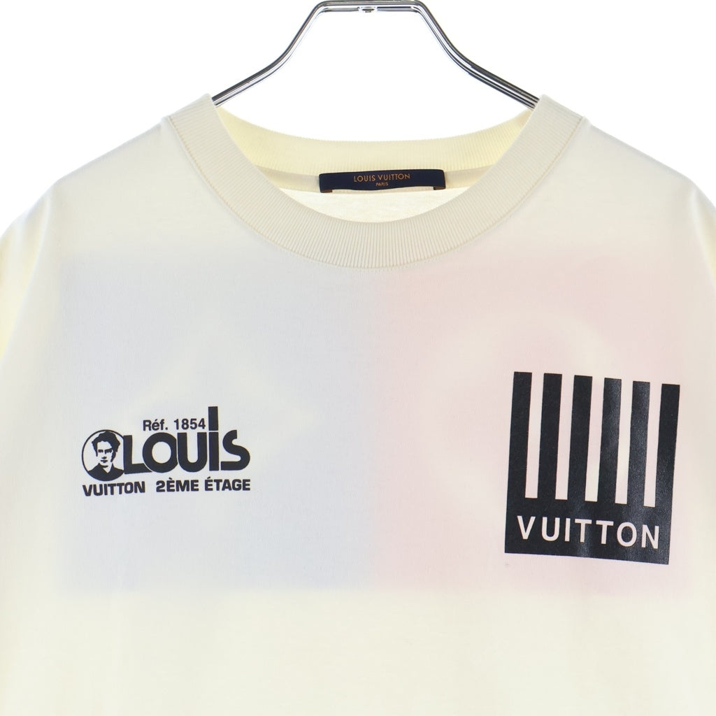 LOUIS VUITTON(ルイヴィトン) マルチロゴプリント クルーネック半袖Tシャツ ホワイト