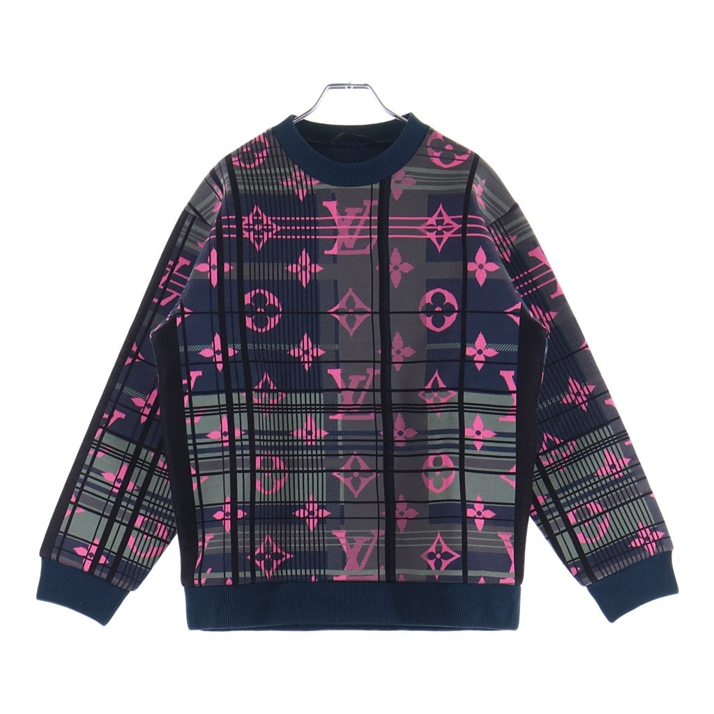 LOUIS VUITTON(ルイヴィトン) モノグラムジャガードクルーネック長袖スウェットトレーナー マルチカラー HKY75WZRW