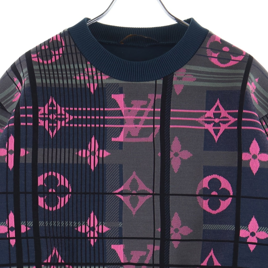 LOUIS VUITTON(ルイヴィトン) モノグラムジャガードクルーネック長袖スウェットトレーナー マルチカラー HKY75WZRW