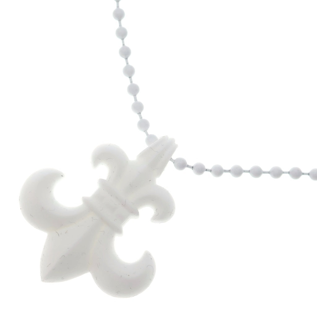 CHROME HEARTS(クロムハーツ) RUBBER BS FLUER ラバーフレア シリコンネックレス ホワイト