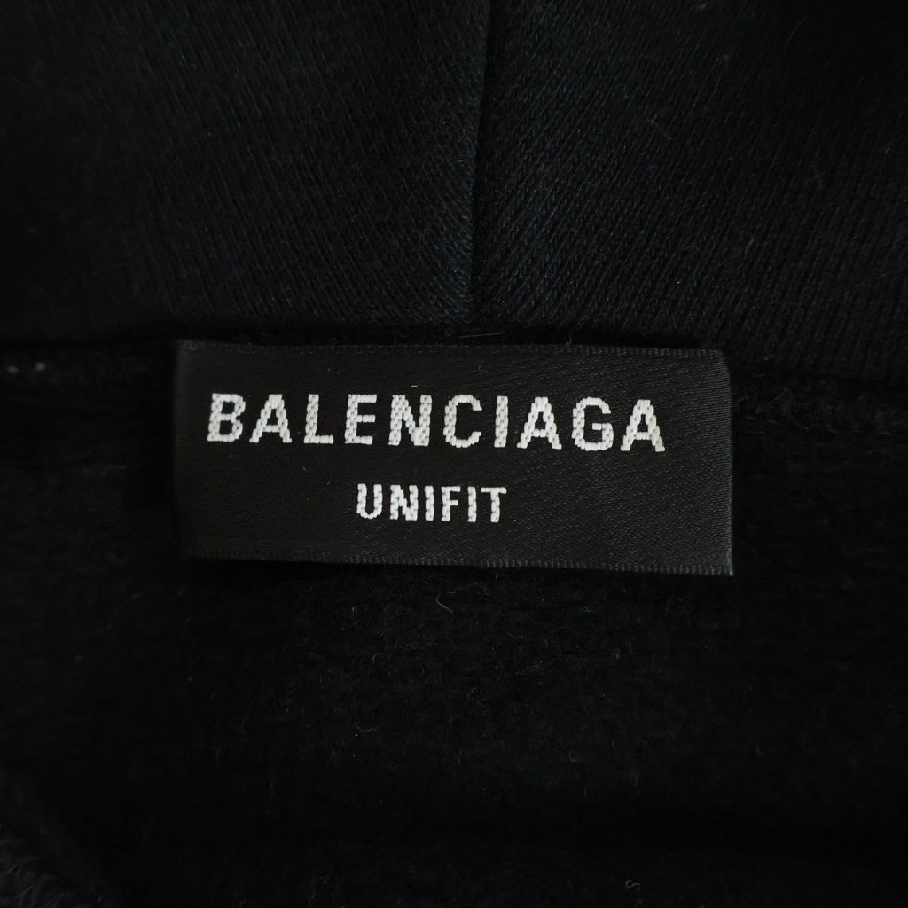 BALENCIAGA(バレンシアガ) 21AW Playstation Boxy Hoodie 651799 TKVF4 プレイステーションボクシー プルオーバーパーカー フーディ ブラック