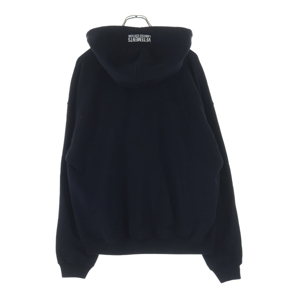 VETEMENTS(ヴェトモン) 21SS Antwerpen Hoodie UE51TR440B アントワープ プルオーバーパーカー フーディー ブラック