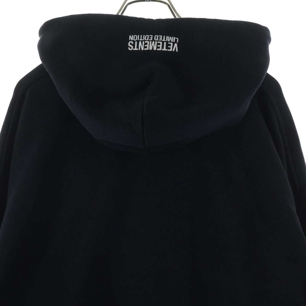 VETEMENTS(ヴェトモン) 21SS Antwerpen Hoodie UE51TR440B アントワープ プルオーバーパーカー フーディー ブラック