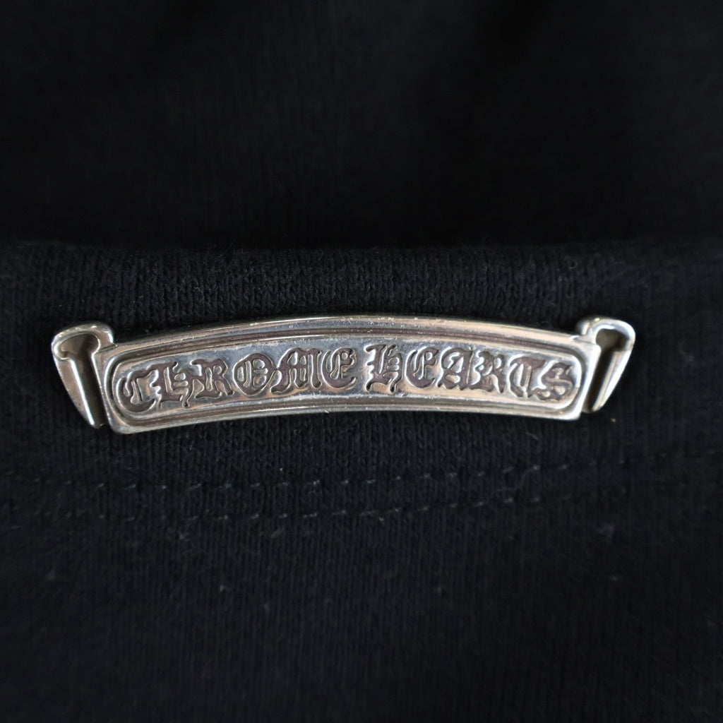 CHROME HEARTS(クロムハーツ) Y NOT SWEAT HALF PANTS ワイノット パテント ハラコレザークロスパッチ スウェットハーフパンツ ショーツ ブラック