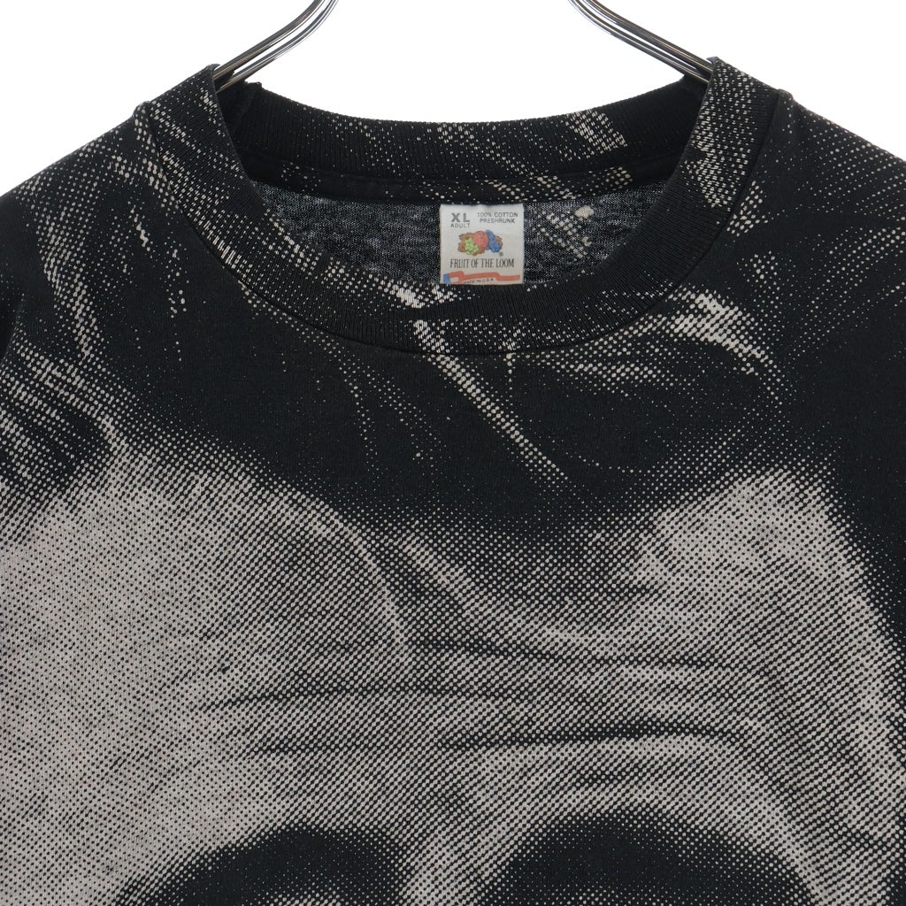 VINTAGE(ヴィンテージ) 90s JEAMES DEAN FRUIT OF THE LOOM ジェームスディーン フルーツオブザルーム フルグラフィック 全面プリント クルーネック半袖Tシャツカットソー